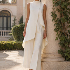 Imogen™ Sculpted High-Neck Wide-Leg Jumpsuit