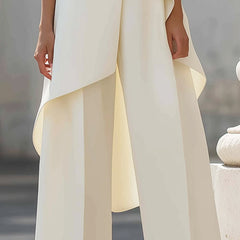 Imogen™ Sculpted High-Neck Wide-Leg Jumpsuit
