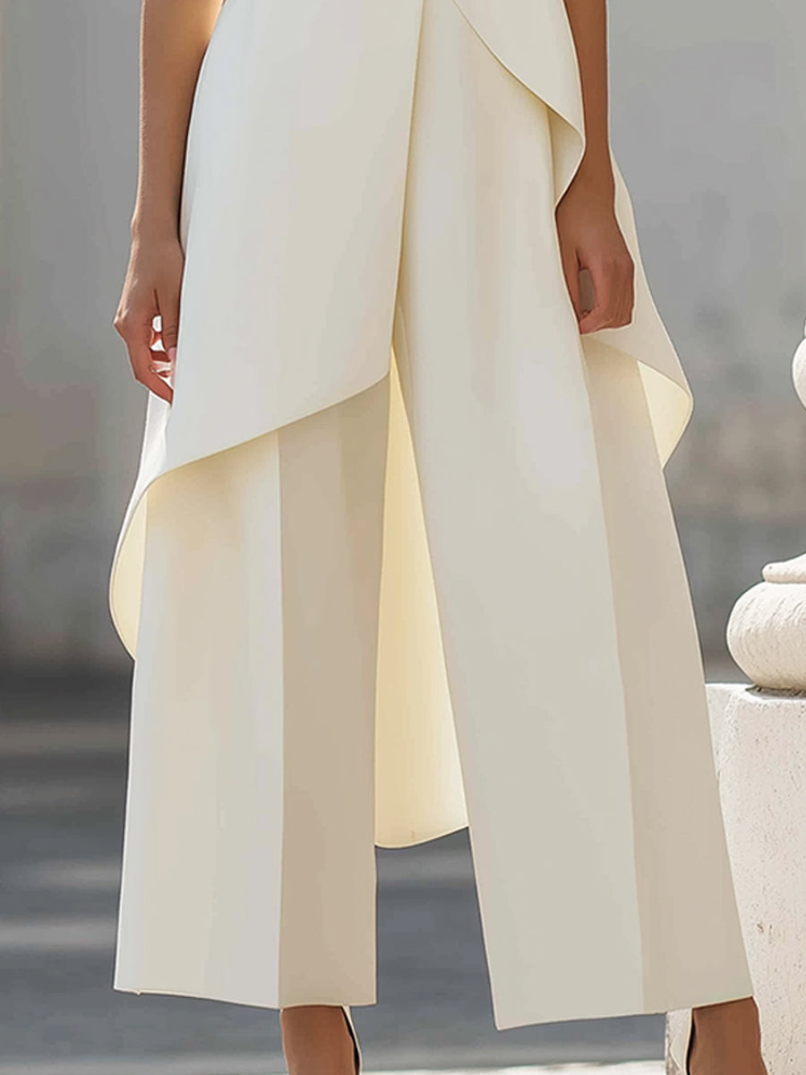 Imogen™ Sculpted High-Neck Wide-Leg Jumpsuit