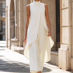 Annabella™ Elegant Drape Long Jumpsuit
