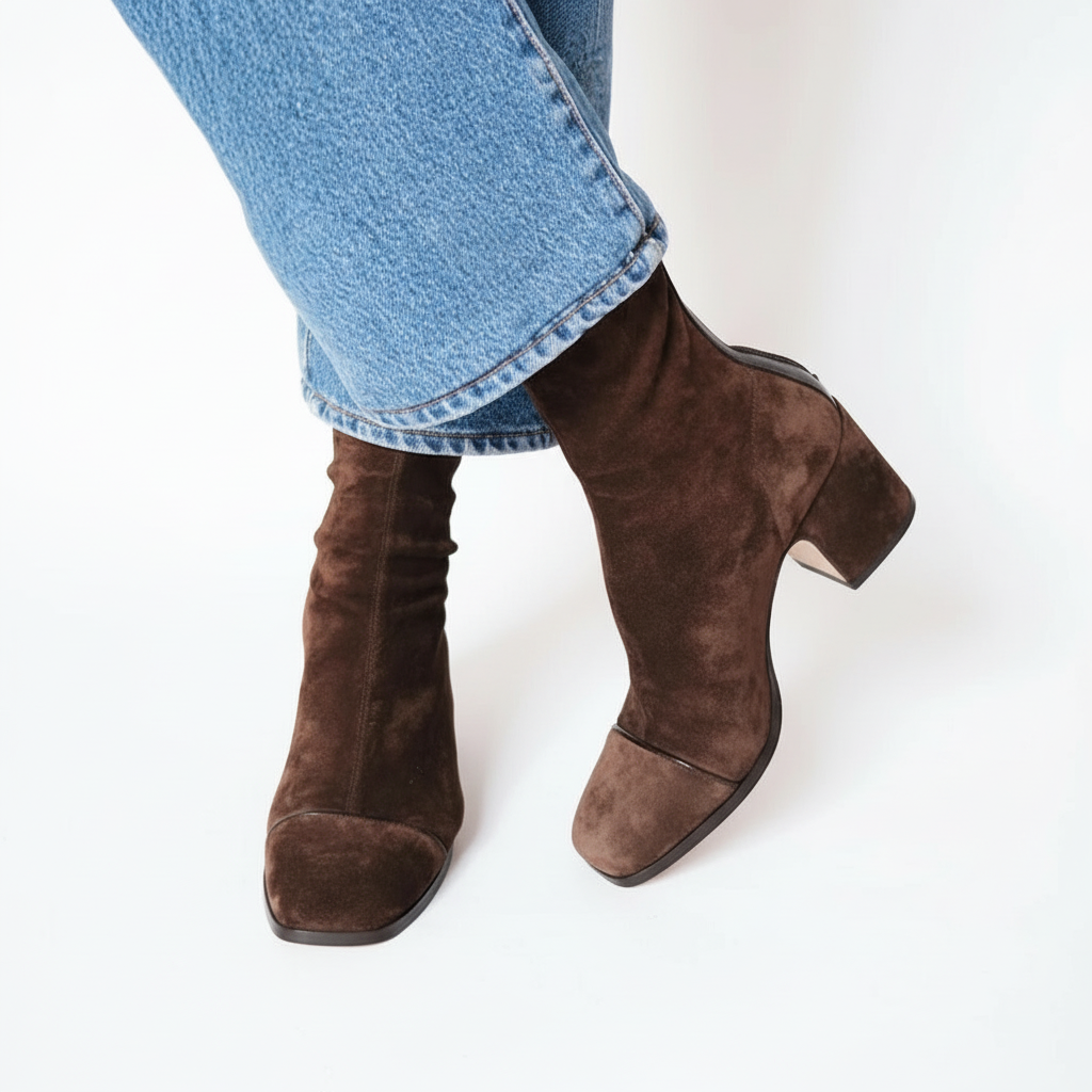 Lilia™ Elegant Suede Ankle Boots