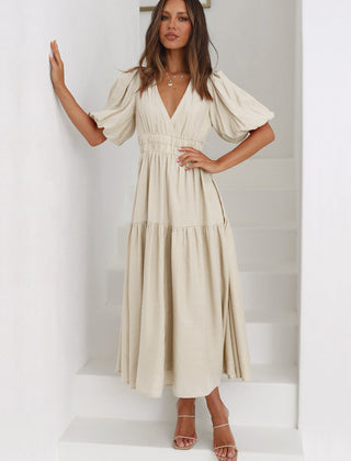 Aurielle™ V-Neck Flow Dress