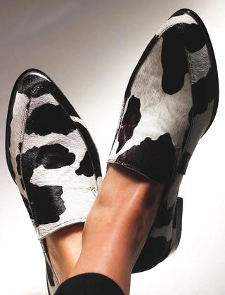 Billie™ Trendy Cow Print Slip-Ons
