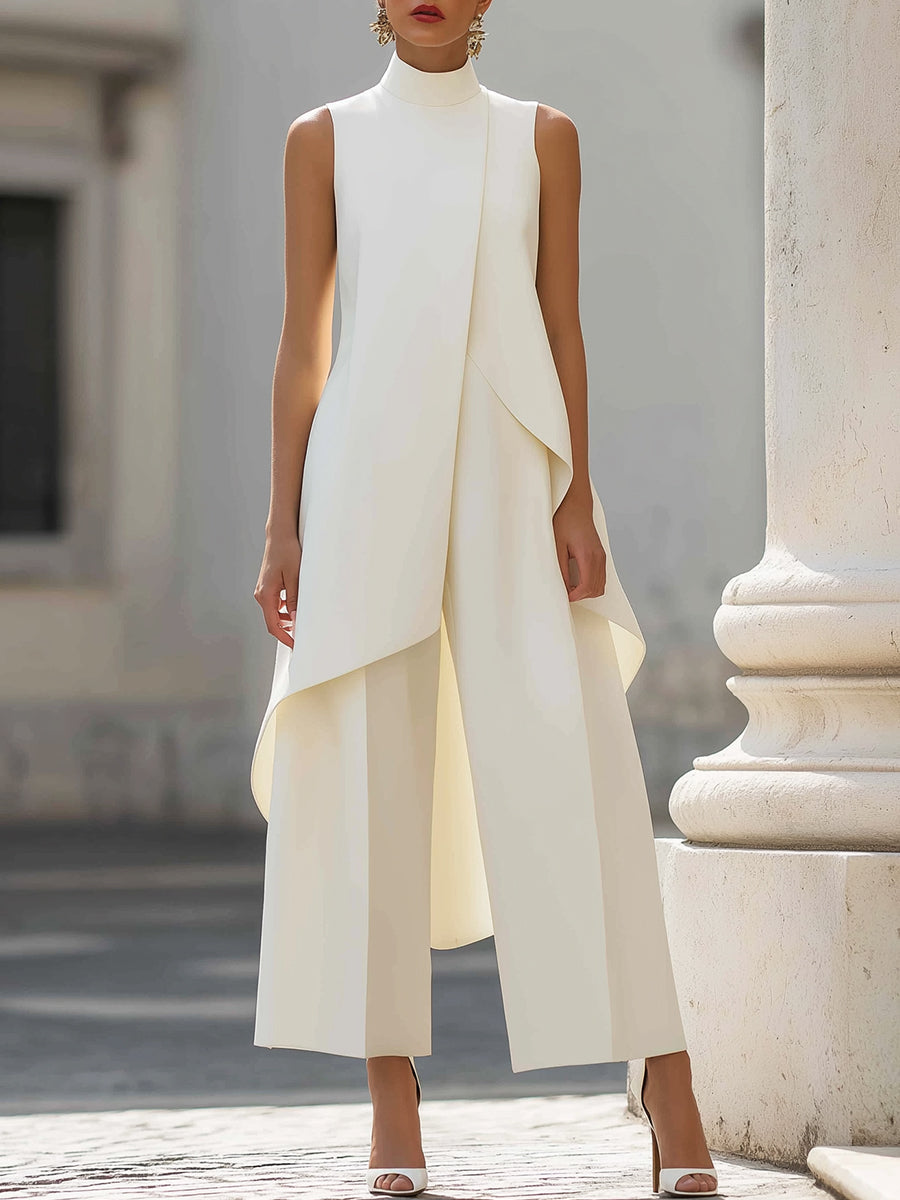 Annabella™ Elegant Drape Long Jumpsuit