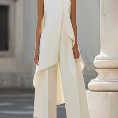 Imogen™ Sculpted High-Neck Wide-Leg Jumpsuit