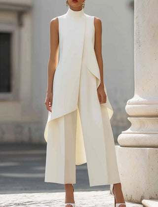Imogen™ Sculpted High-Neck Wide-Leg Jumpsuit