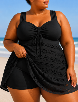 Rosie | Plus Size Elegant Swim Dress Set