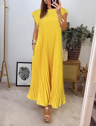 Callista™ Elegant Pleated Dress