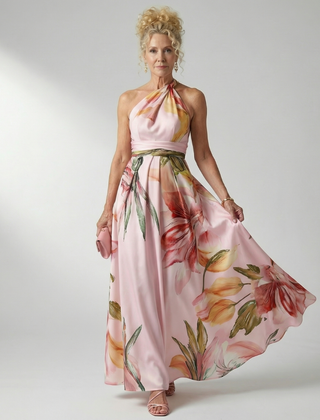 Amiel™ Light Floral Maxi Dress