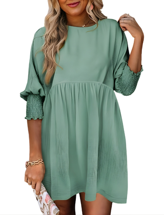 Dorothy™ Casual Crew Neck Loose Fit Mini Dress