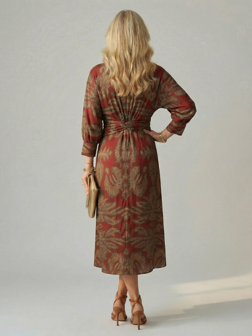 Lune™ Natural Wrap Midi Dress