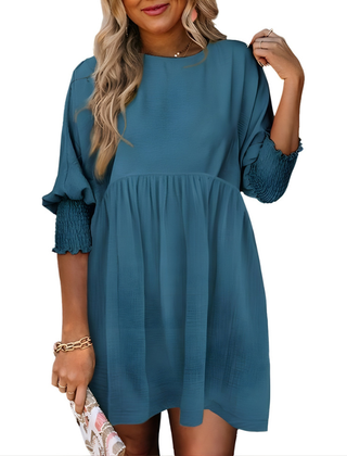 Dorothy™ Casual Crew Neck Loose Fit Mini Dress