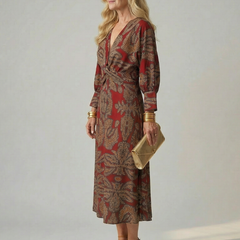 Lune™ Natural Wrap Midi Dress