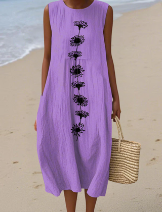 Emma™ Violet Bloom Midi Dress