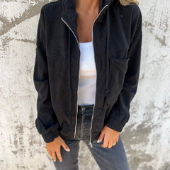 Louise™ Corduroy Hooded Zip Jacket