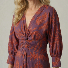 Lune™ Natural Wrap Midi Dress