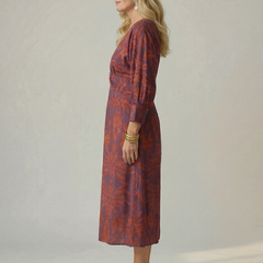 Lune™ Natural Wrap Midi Dress