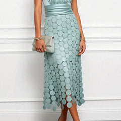 Celine™ Elegant Midi Wedding Dress