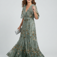 Selora™ Halter Bloom Flow Maxi Dress