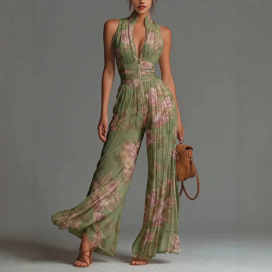 Sofia™ Pleated Floral Jumpsuit