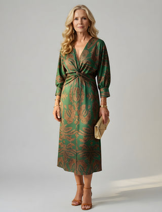 Alisson | Elegant Wrap Midi Dress