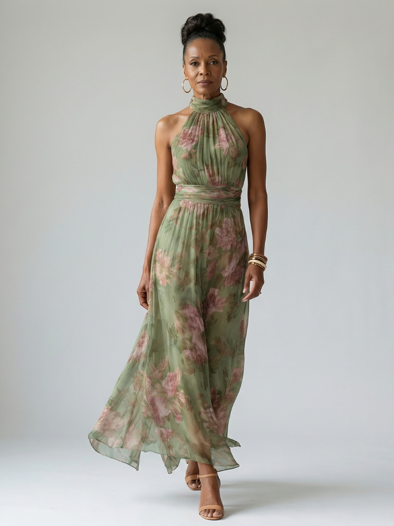 Naomi™ Halter Maxi Dress