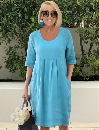 Elicia™  Relaxed Fit Dress With Pockets
