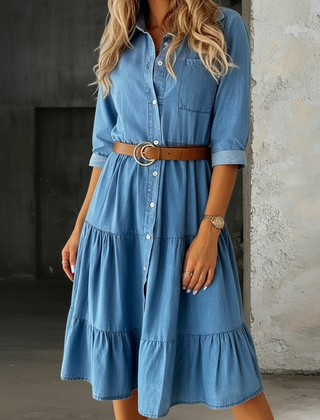 Katie | Casual Elegant Denim Dress