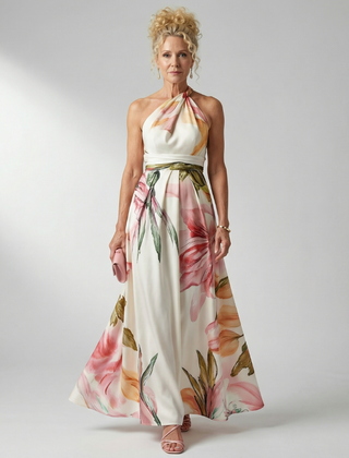 Amiel™ Light Floral Maxi Dress