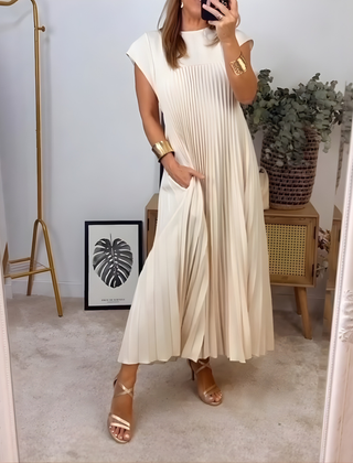 Callista™ Elegant Pleated Dress