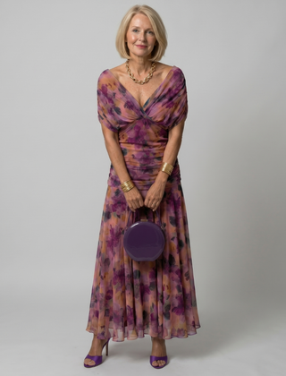 Faye | Off-Shoulder Flow Midi Dress