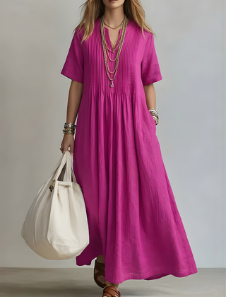 Genesis™ Flowing V-Neck Maxi Dress