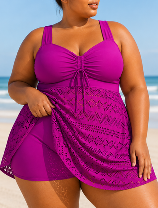 Rosie | Plus Size Elegant Swim Dress Set