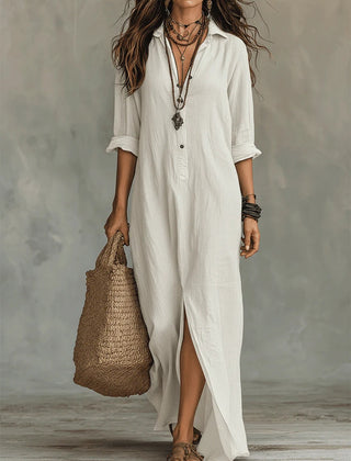 Soline™ Maxi Dress with Buttons