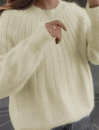 Caitlyn - Stylish Ribbed Knit Sweater