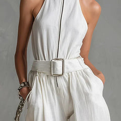 Monroe™ Belted Wide-Leg Jumpsuit