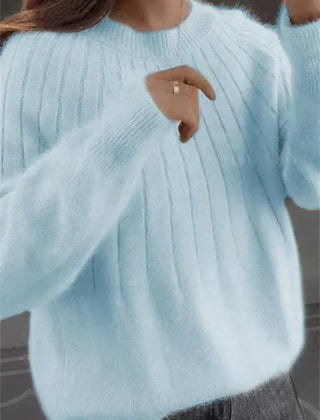 Caitlyn - Stylish Ribbed Knit Sweater