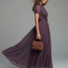 Elia™ Gathered Waist Keyhole Maxi Dress