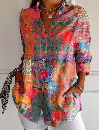 Roseanne™ Floral Breeze Button-Up Shirt
