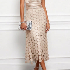Celine™ Elegant Midi Wedding Dress