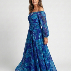 Aspen™ Off Shoulder Floral Maxi Dress