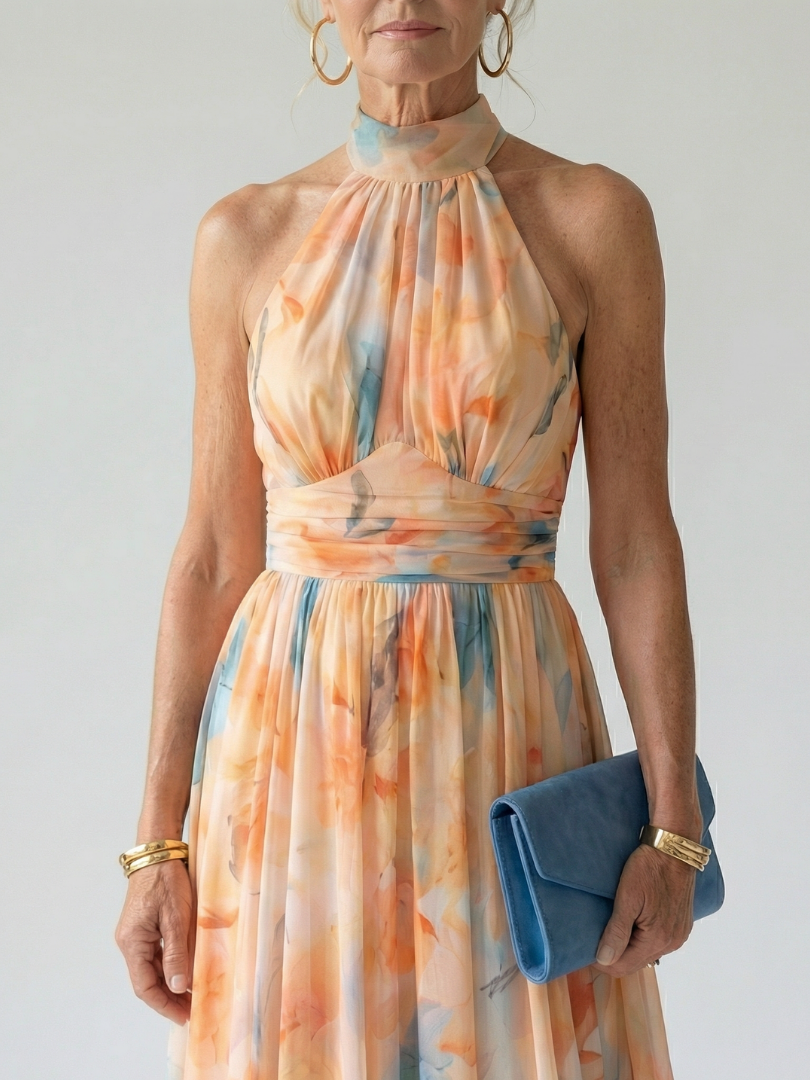 Florentina™ Soft Halter Midi Dress