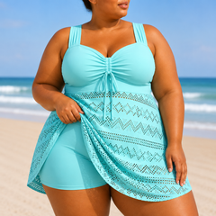 Rosie | Plus Size Elegant Swim Dress Set