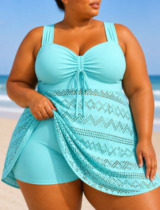 Rosie | Plus Size Elegant Swim Dress Set