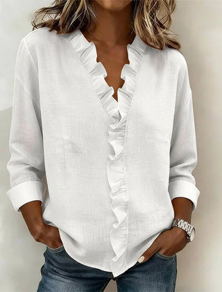 Lottie™ Ruffle V-Neck Blouse