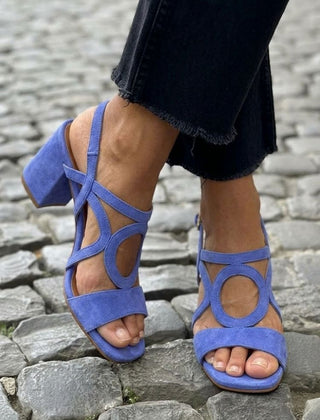 Winnie | Vintage Circle Heel Sandals