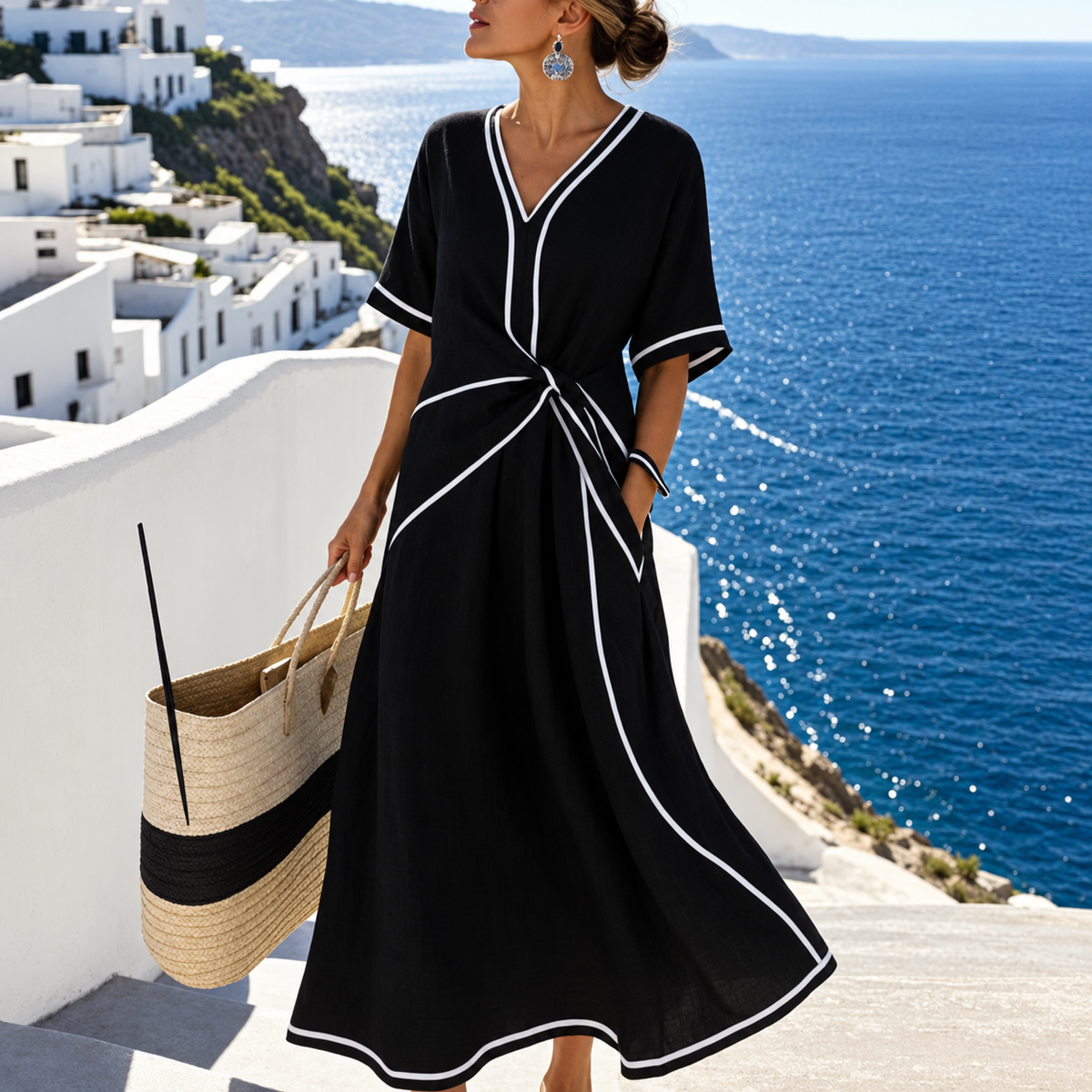 Delphina™ Elegant Flattering Dress