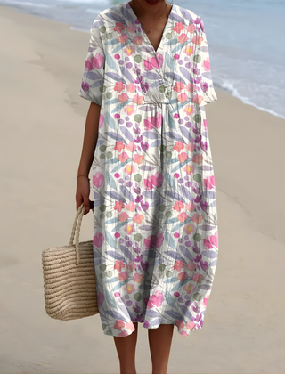 Yaretzi™ | Soft Floral Summer Dress