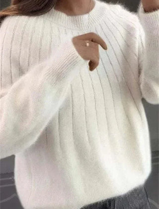 Caitlyn - Stylish Ribbed Knit Sweater