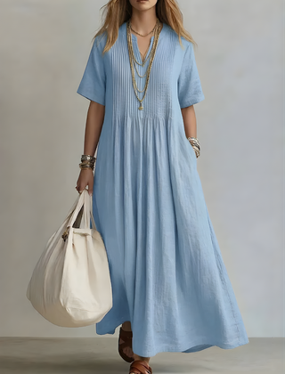 Genesis™ Flowing V-Neck Maxi Dress